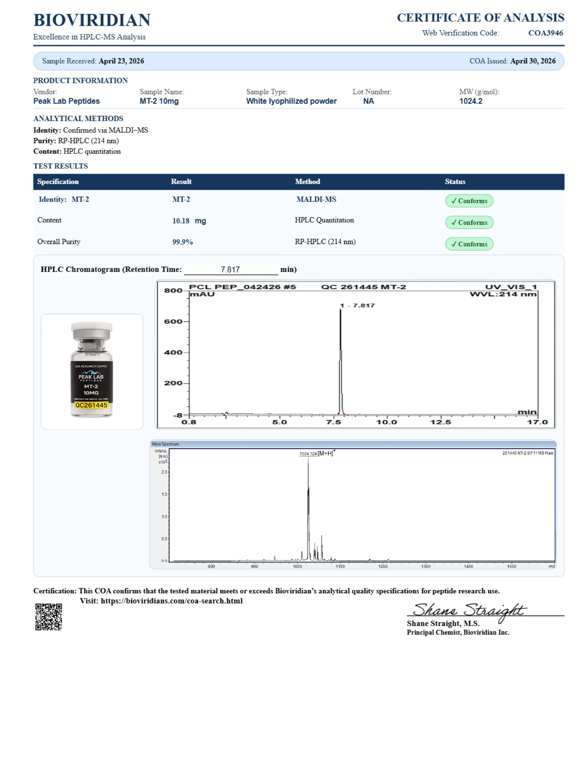 MT-2 (Melanotan 2) – 10mg