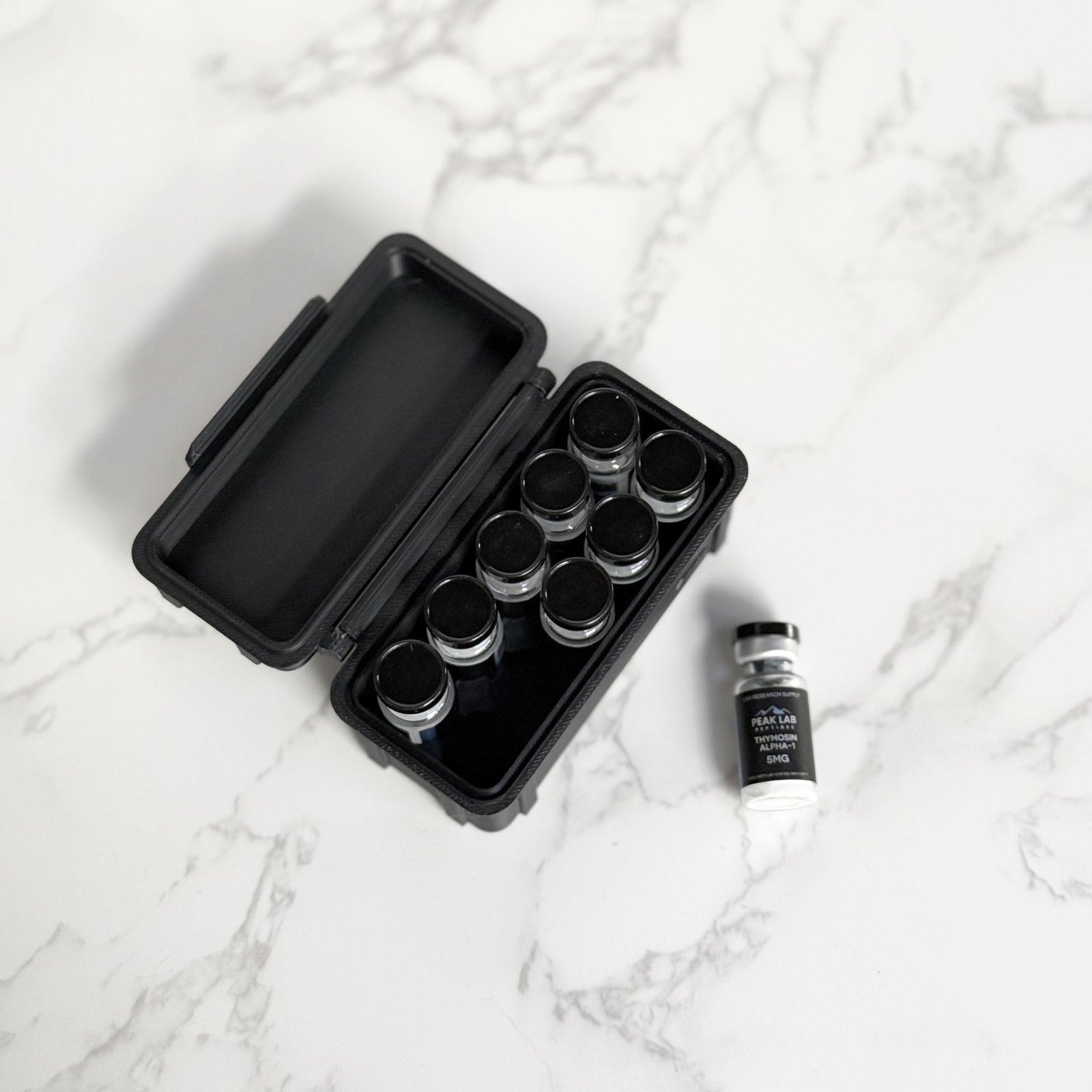 Peptide Storage Case (3ml x 10) — Hard Shell Mid-Size Organizer Peptide Storage Case (3ml x 10) — Hard Shell Mid-Size Organizer